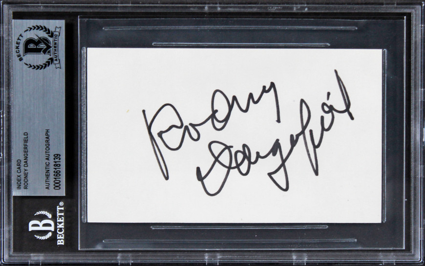 Rodney Dangerfield Caddyshack Authentic Signed 3x5 Index Card BAS