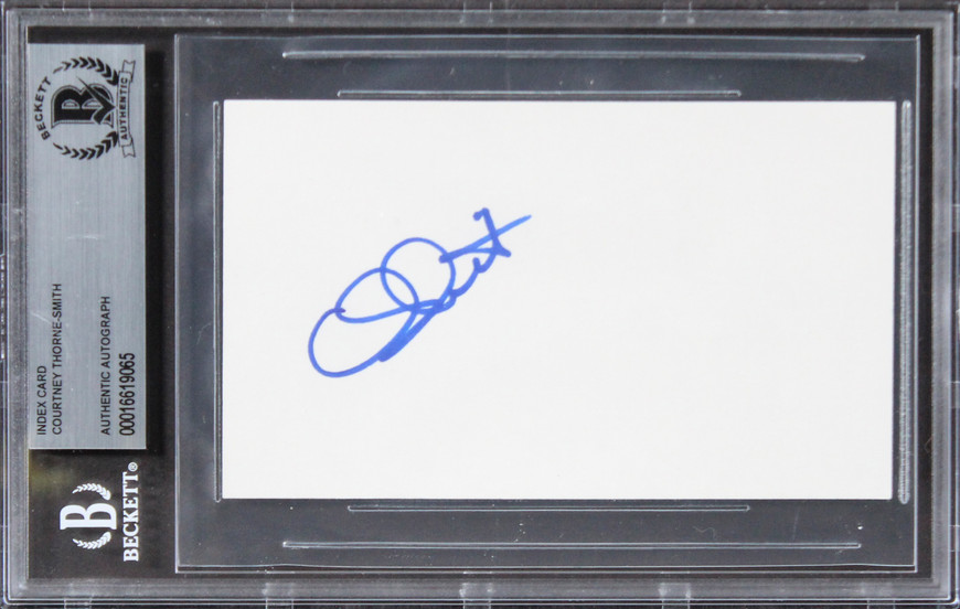 Courtney Thorne-Smith Melrose Place Authentic Signed 3x5 Index