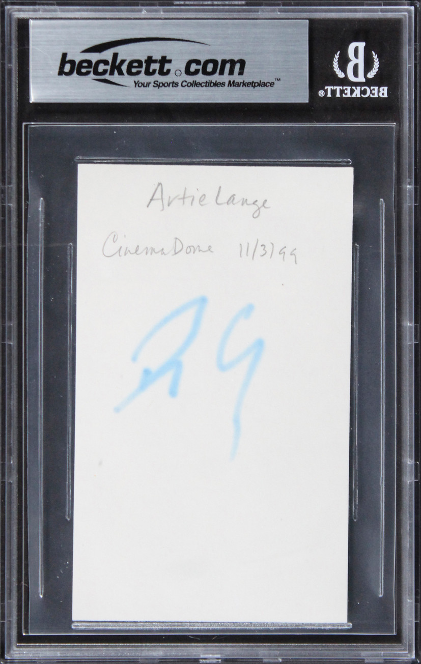 Artie Lange The Howard Stern Show Authentic Signed 3x5 Index Card