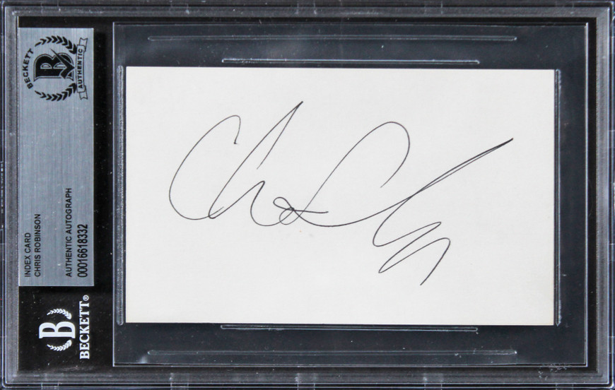 Chris Robinson The Black Crowes Authentic Signed 3x5 Index Card