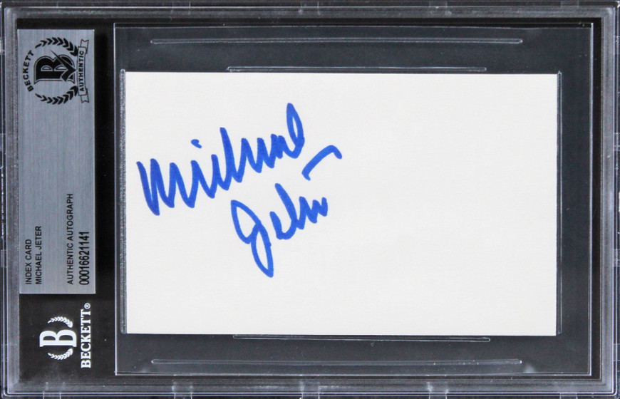 Michael Jeter Open Range Authentic Signed 3x5 Index Card