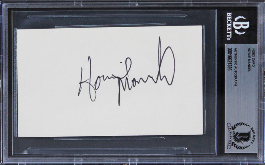 Howie Mandel Deal or No Deal Authentic Signed 3x5 Index Card BAS