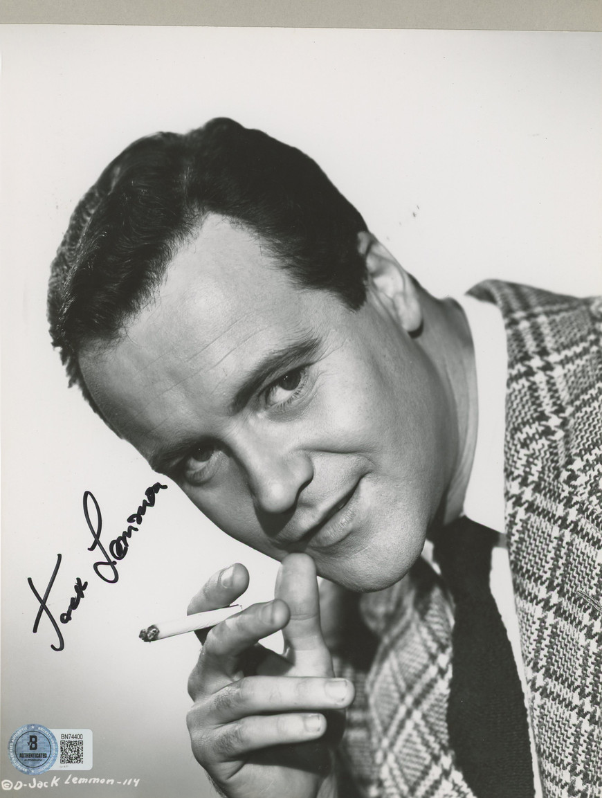 Jack Lemmon It Happened One Night Authentic Signed 7.5x9.5 Photo