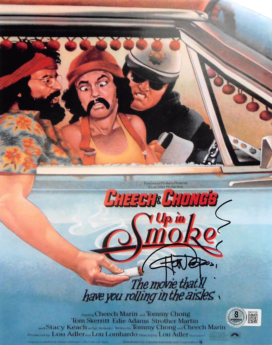 Tommy Chong Cheech & Chong's Up In Smoke Signed 8x10 Vertical