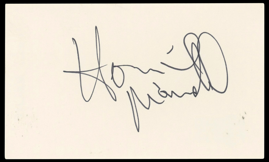 Howie Mandel Deal or No Deal Authentic Signed 3x5 Index Card BAS