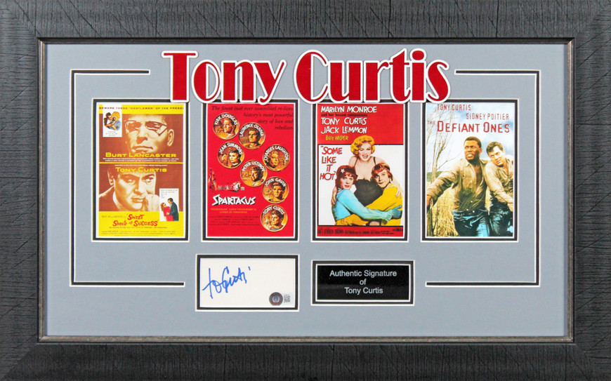 Tony Curtis Some Like It Hot Authentic Signed 3x5 Index Card