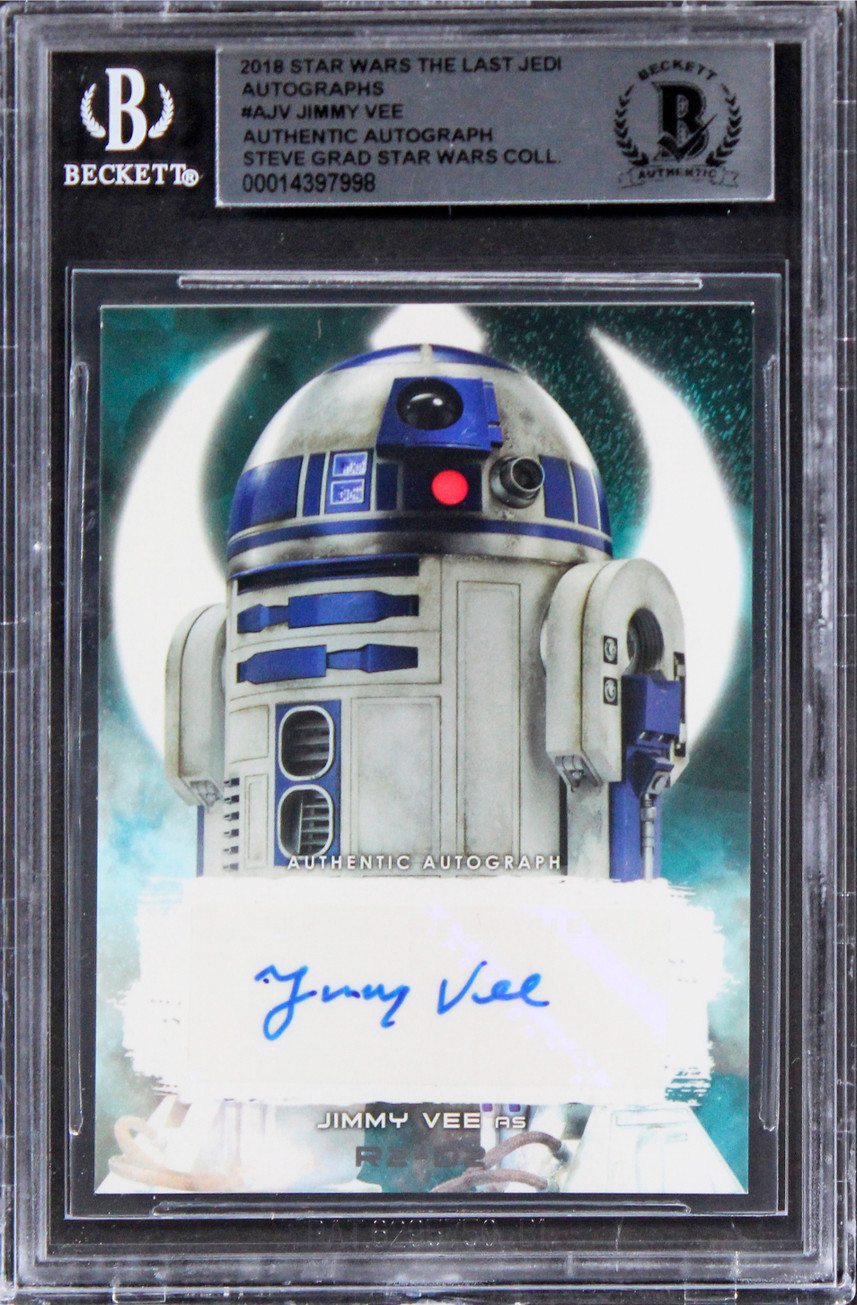 Jimmy Vee Star Wars Signed 2018 Star Wars The Last Jedi #AJV Card