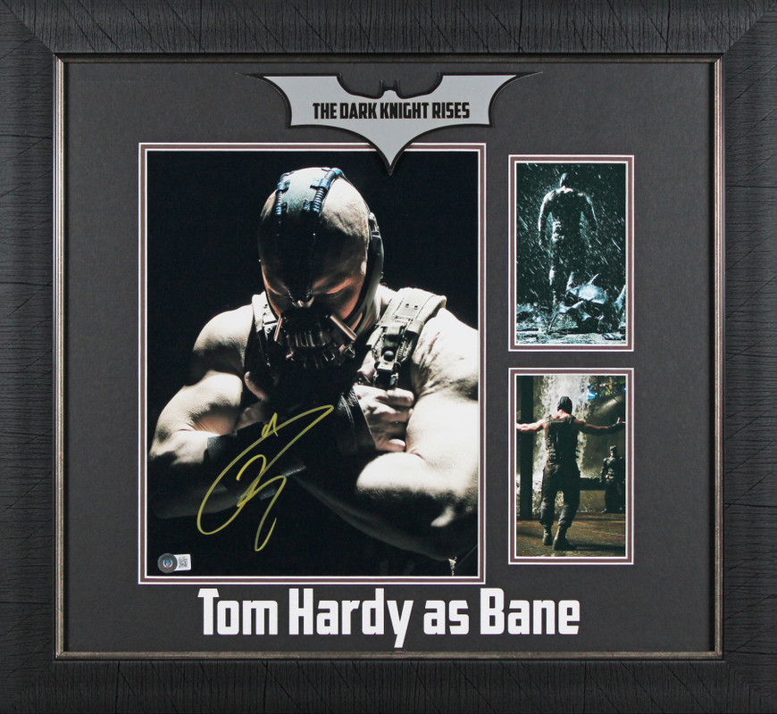 俳優トム・ハーディ氏直筆サイン入りポートレート:バットマンダークナイトライジング Tom Hardy Batman The Dark Knight Rises Authentic Signed 11x14