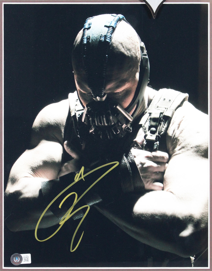 Tom Hardy Batman The Dark Knight Rises Authentic Signed 11x14