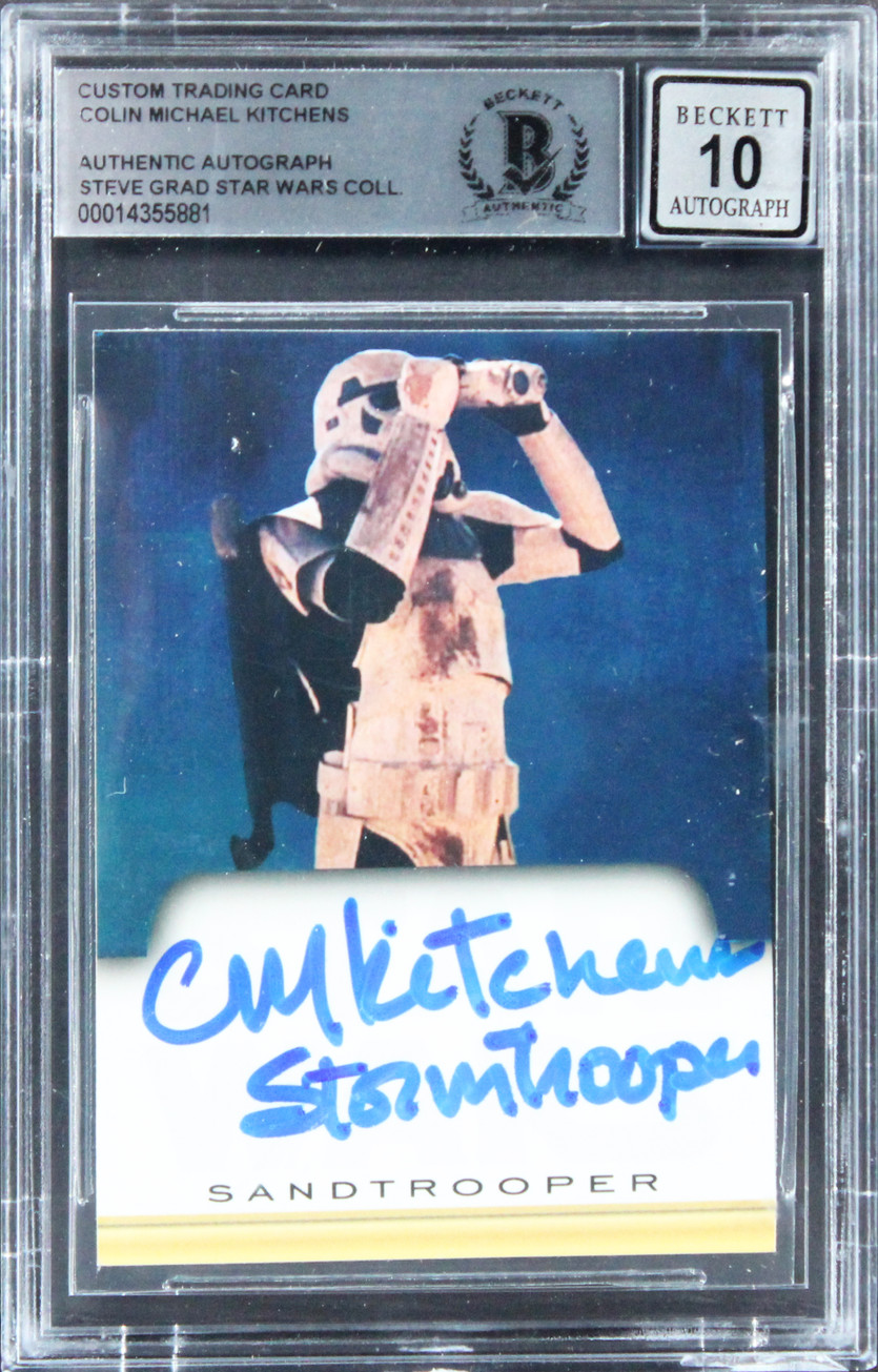 Colin Michael Kitchens Star Wars W/ Insc Signed Custom Card Auto