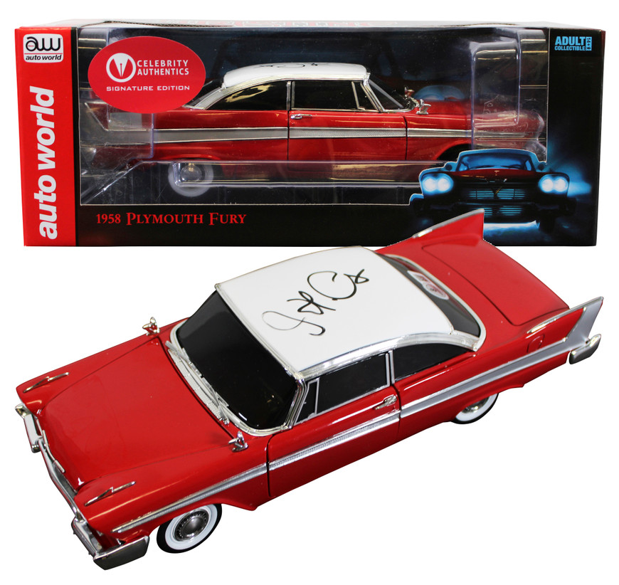 John Carpenter Christine Signed 1958 Plymouth Fury 1:18 Diecast
