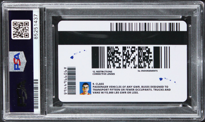 Christopher Mintz-Plasse Superbad Signed McLovin Replica Driver