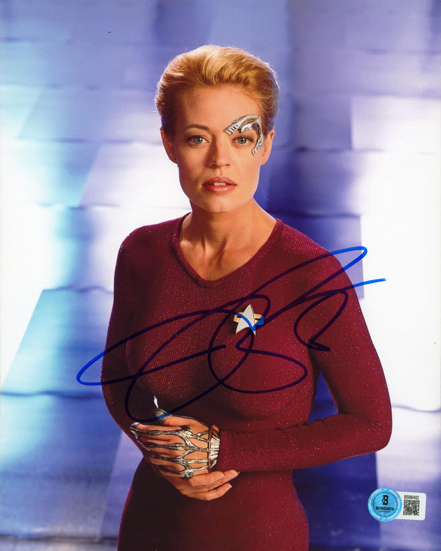 Jeri Ryan Star Trek: Voyager Authentic Signed 8x10 Vertical Photo