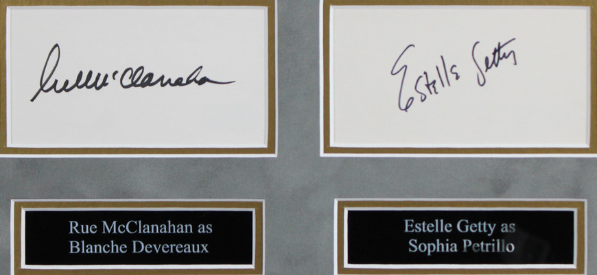 Golden Girls (4) White, Arthur, Getty & McClanahan Signed Framed