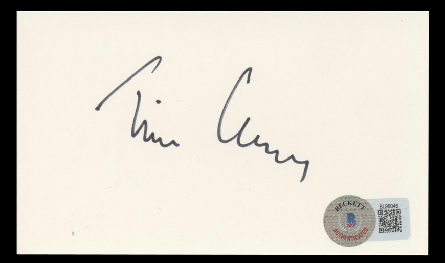 Tim Curry The Rocky Horror Picture Show Signed 3x5 Index Card BAS
