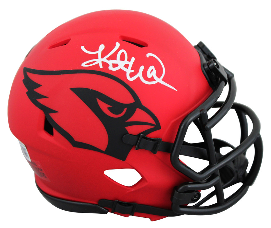 Cardinals Kurt Warner Signed Rave Speed Mini Helmet W/ Case BAS