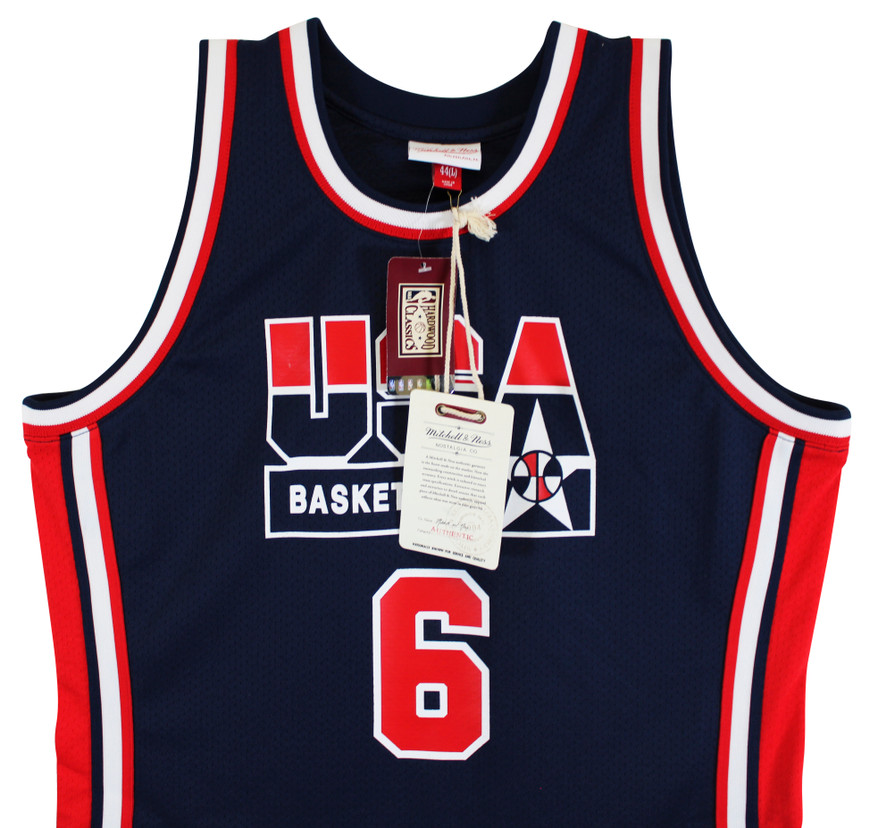Knicks Patrick Ewing Signed Navy Blue 1992 Team USA M&N Authentic