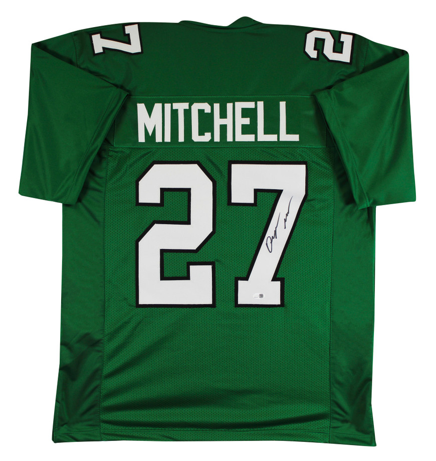 Quinyon Mitchell Authentic Signed Kelly Green Pro Style Jersey JSA