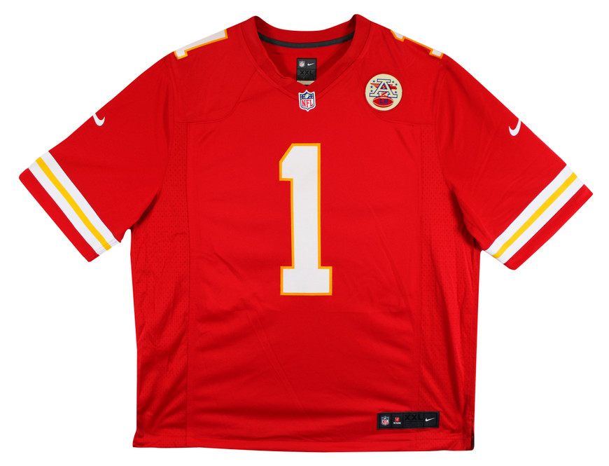 Chiefs Xavier Worthy Signed Red Nike Limited Jersey Fanatics
