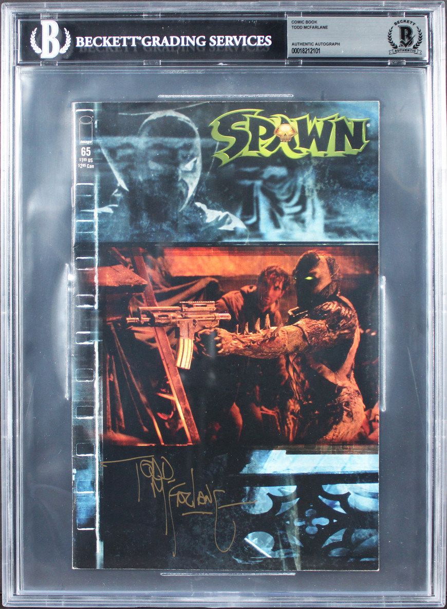 Todd McFarlane Spawn Authentic Signed 1997 Spawn #65 Comic Book