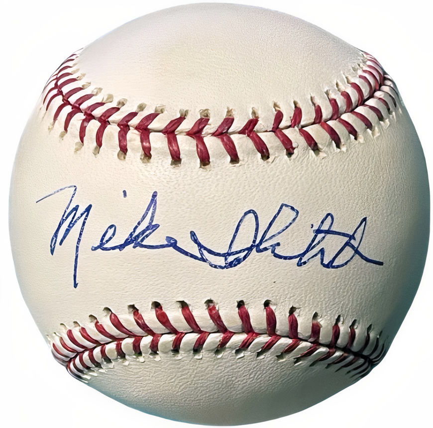 Mike Ilitch Signed Official Rawlings Major League Baseball Beckett