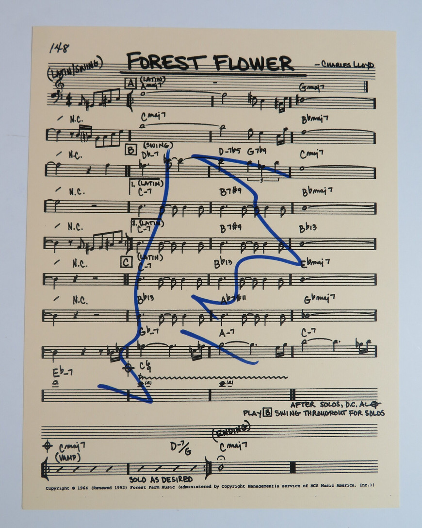 Forest Flower - Charles Lloyd (Signed Book)