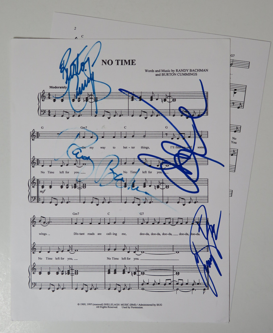 No Time - The Guess Who (Signed Book)