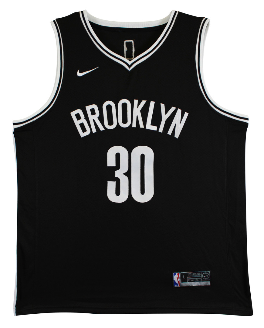 Nets Seth Curry Authentic Signed Black Nike Swingman Jersey BAS