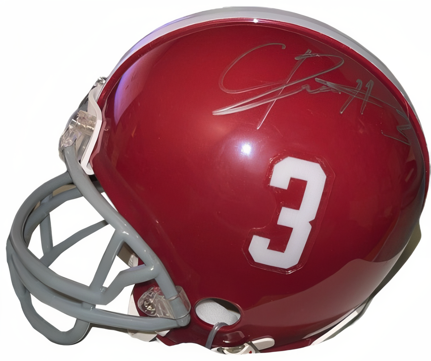 Calvin Ridley Signed Alabama Crimson Tide Riddell Ncaa #3 Mini Helmet Coa  (2015/2017 National Champs/