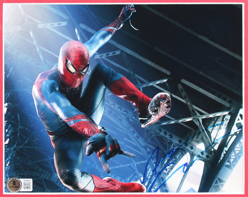 Andrew Garfield The Amazing Spider-Man Signed 8x10 Framed Photo