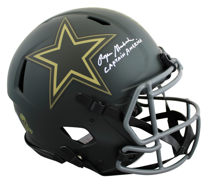 caotain america modern day football helmet Roger Staubach 
