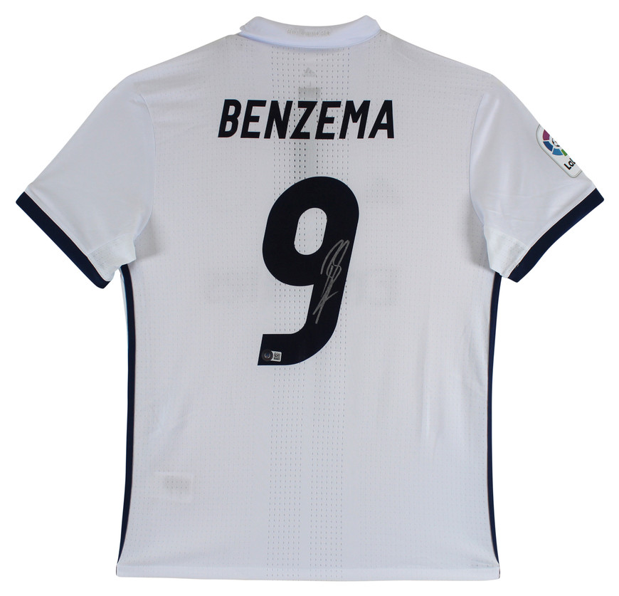Real Madrid Karim Benzema Authentic Signed White Adidas Jersey