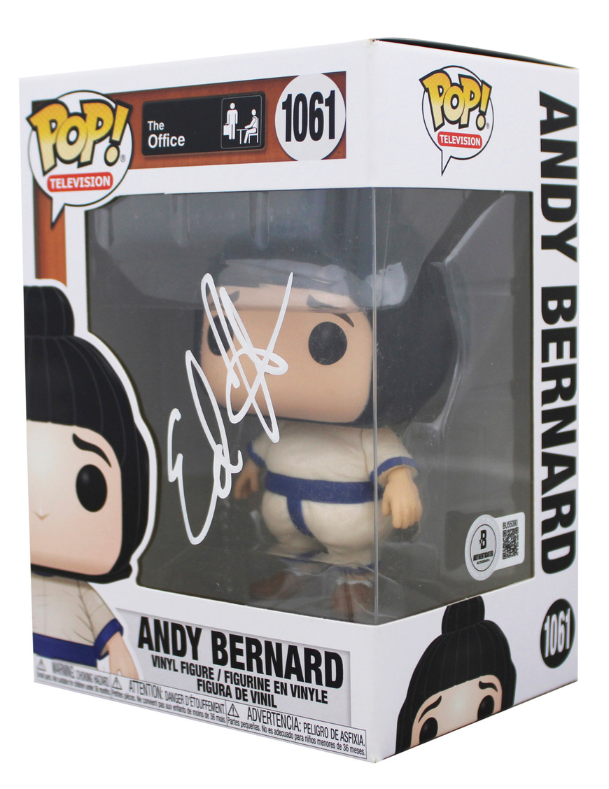 Ed Helms Signed Andy Bernard #1061 Funko Pop Vinyl Figure PSA/DNA