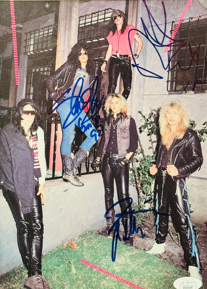 Guns N' Roses Multi-Signed Framed Display – Axl Rose, Slash, Duff