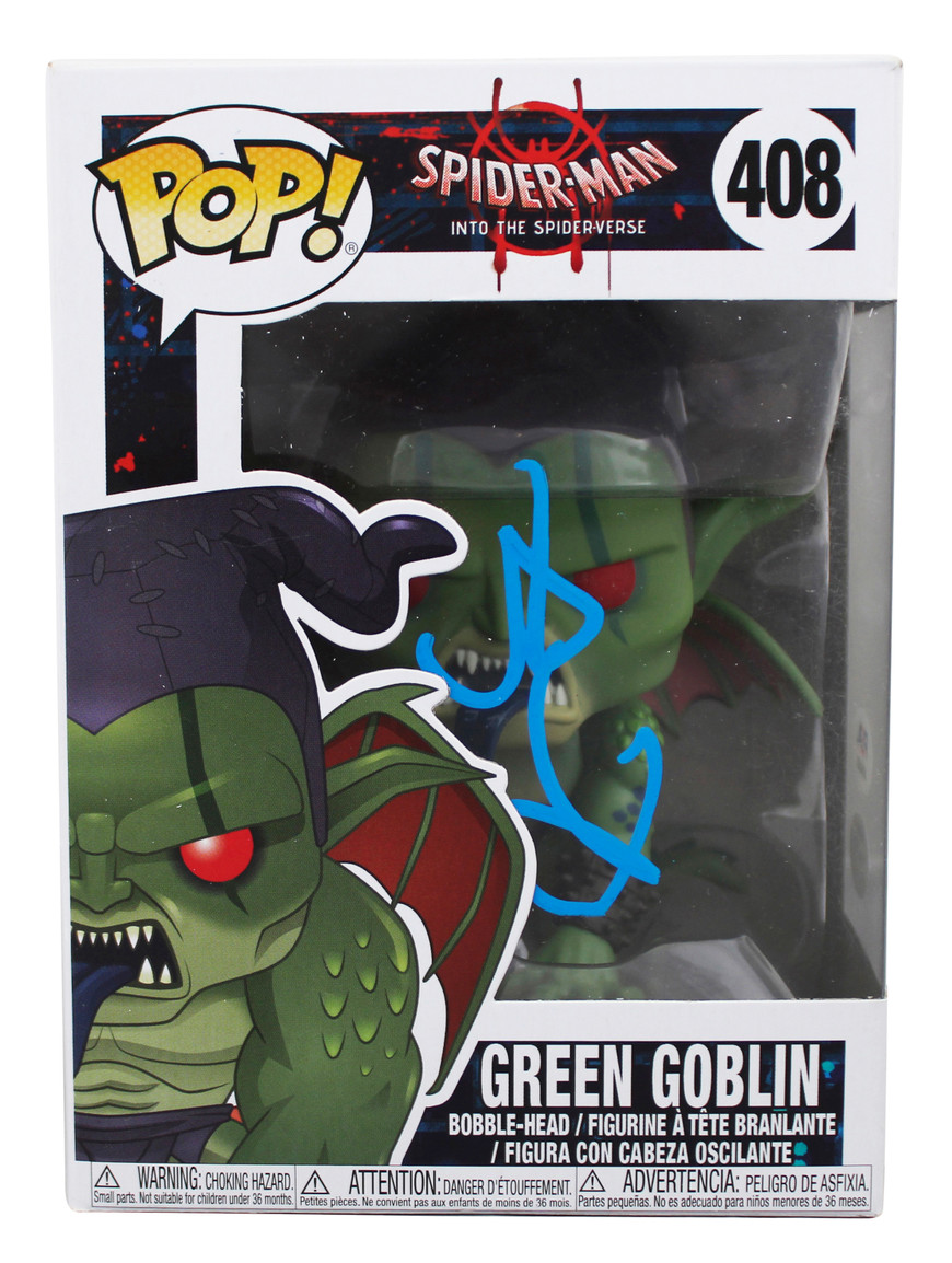 Willem Dafoe Signed Green Goblin #408 Funko Pop Vinyl Figure PSA
