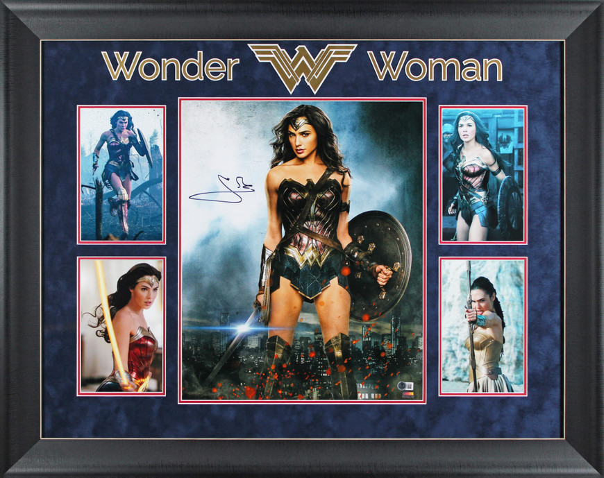 Gal Gadot Wonder Woman Authentic Signed 16x20 Framed Photo BAS