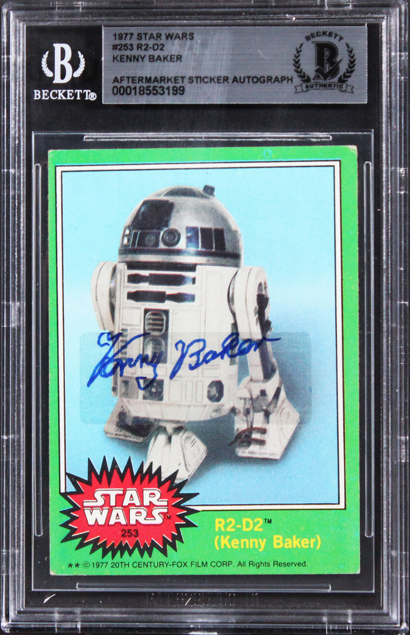 スターウォーズ　R2D2 直筆サイン Kenny Baker Star Wars Authentic Signed 1977 Star Wars #253 R2-D2