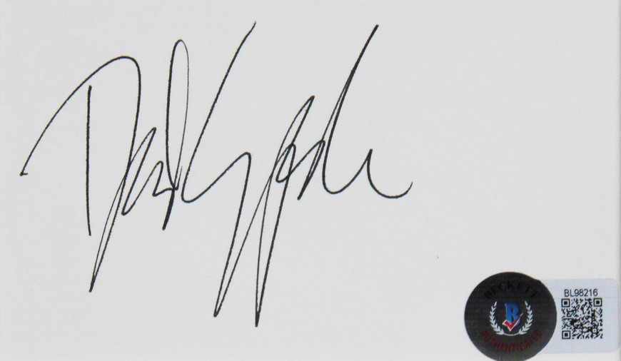 David Spade Joe Dirt Authentic Signed & Framed 3x5 Index Card