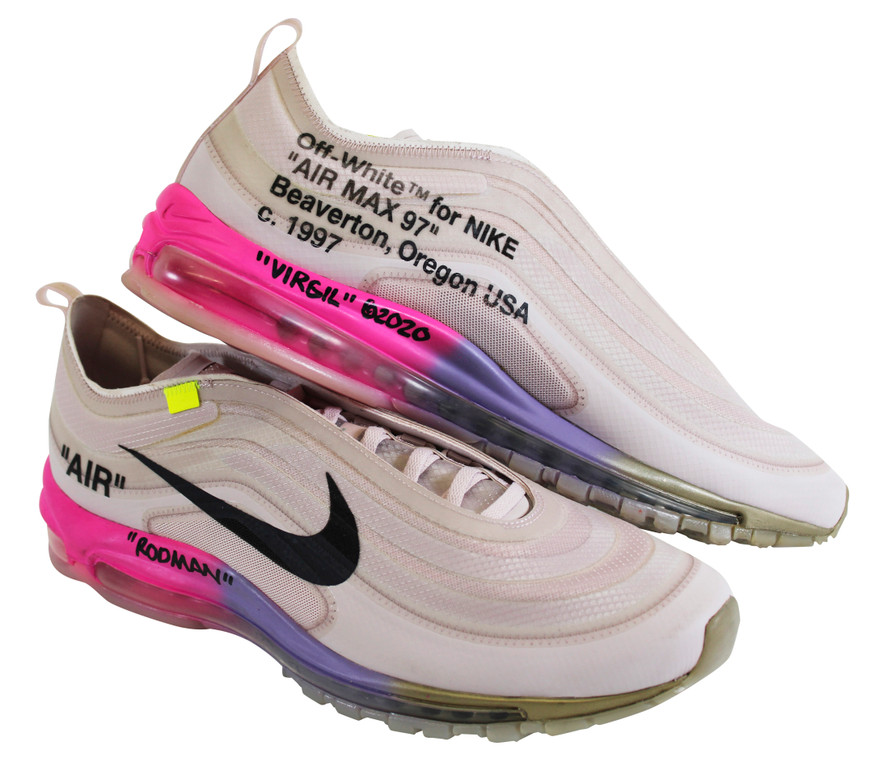 Virgil Abloh Signed 2018 Nike Air Max 97 Elemental Rose Serena