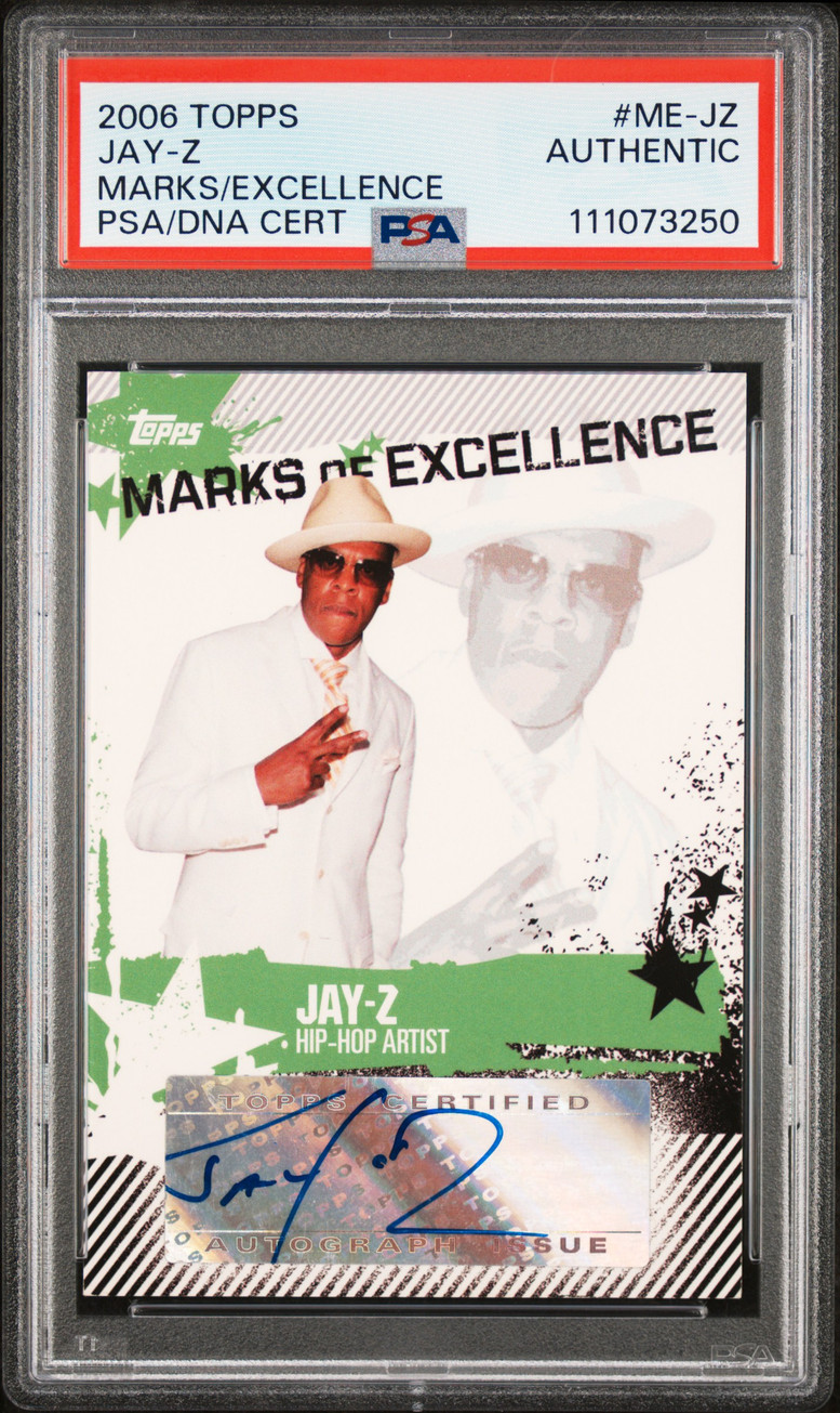 ジェイク　サイン　トレカ Jay-Z Authentic Signed 2006 Topps Marks Of Excellence #ME-JZ Card
