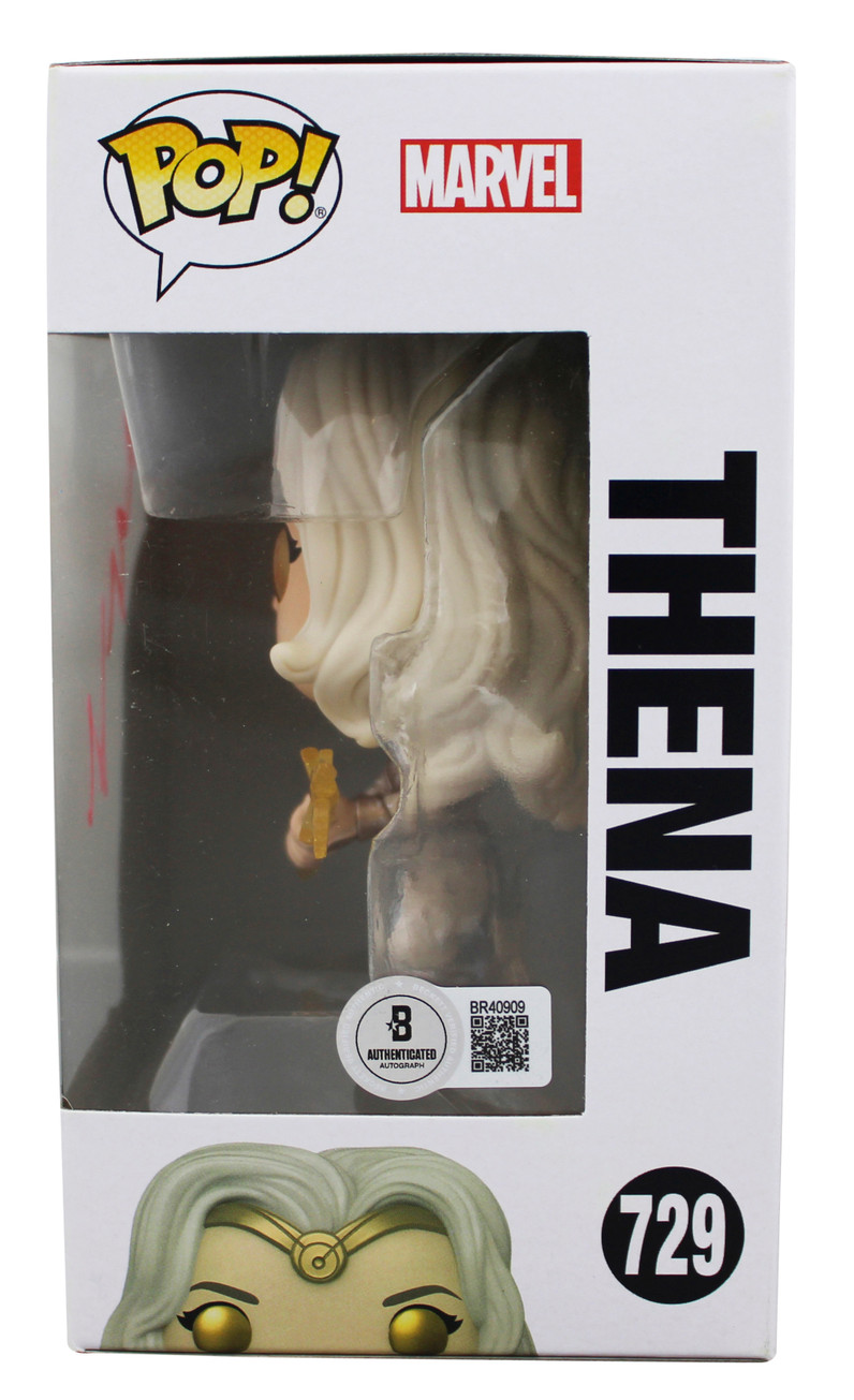 Angelina Jolie Eternals Signed Thena #729 Funko Pop Vinyl Figure