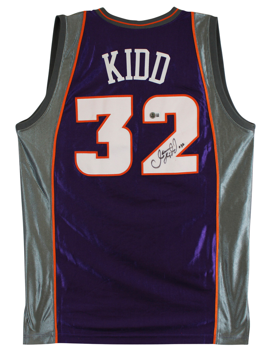 Suns Jason Kidd Authentic Signed Purple Champion Authentic Jersey