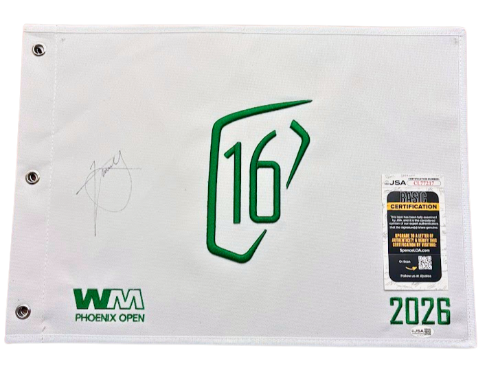 Xander Schauffele Signed Waste Management Golf Flag