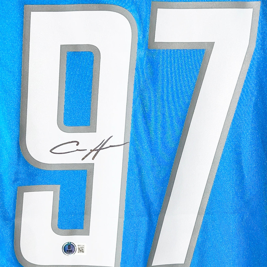 Aidan Hutchinson Signed Authentic Detroit Lions XXL Nike Football