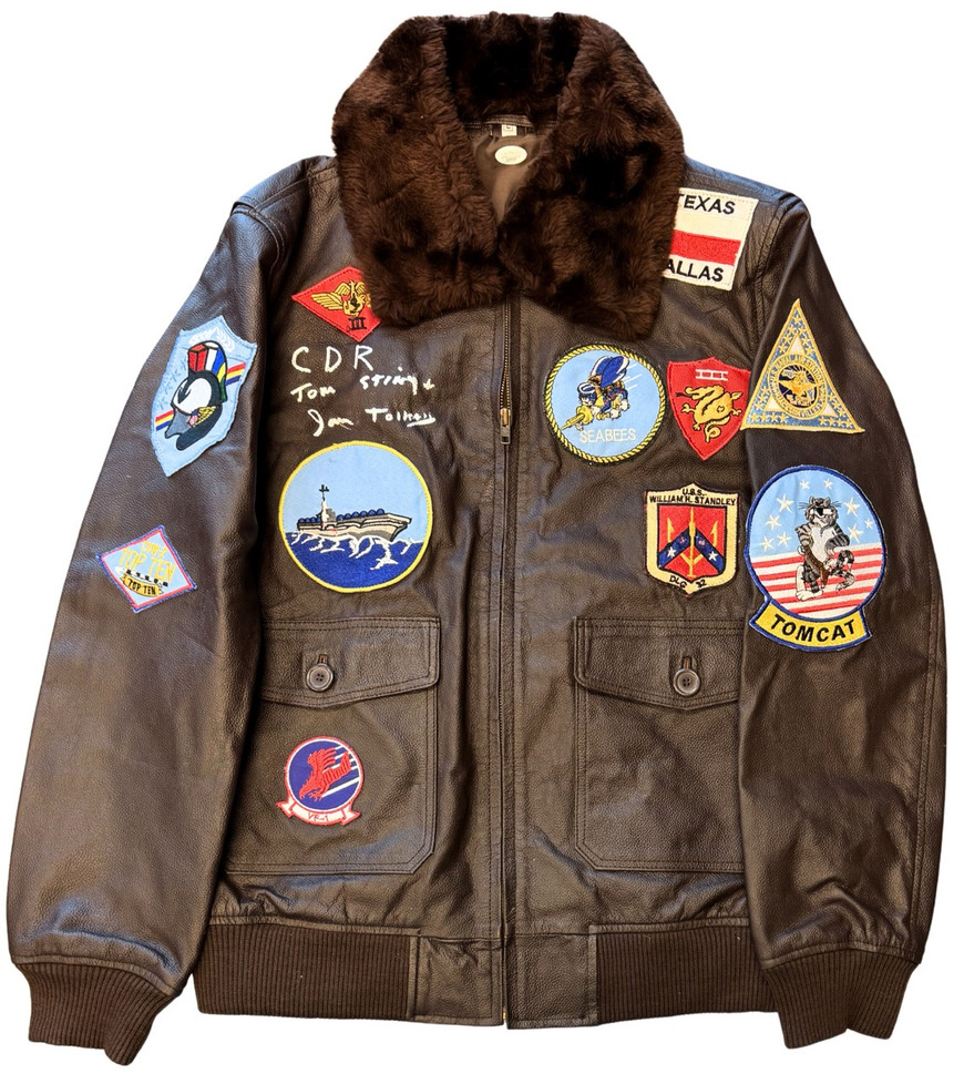 【超希少】Titleist アームレザージャケット James Tolkan Top Gun Signed Jacket