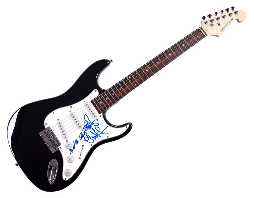 Yeasayer Signed Autographed Guitar
