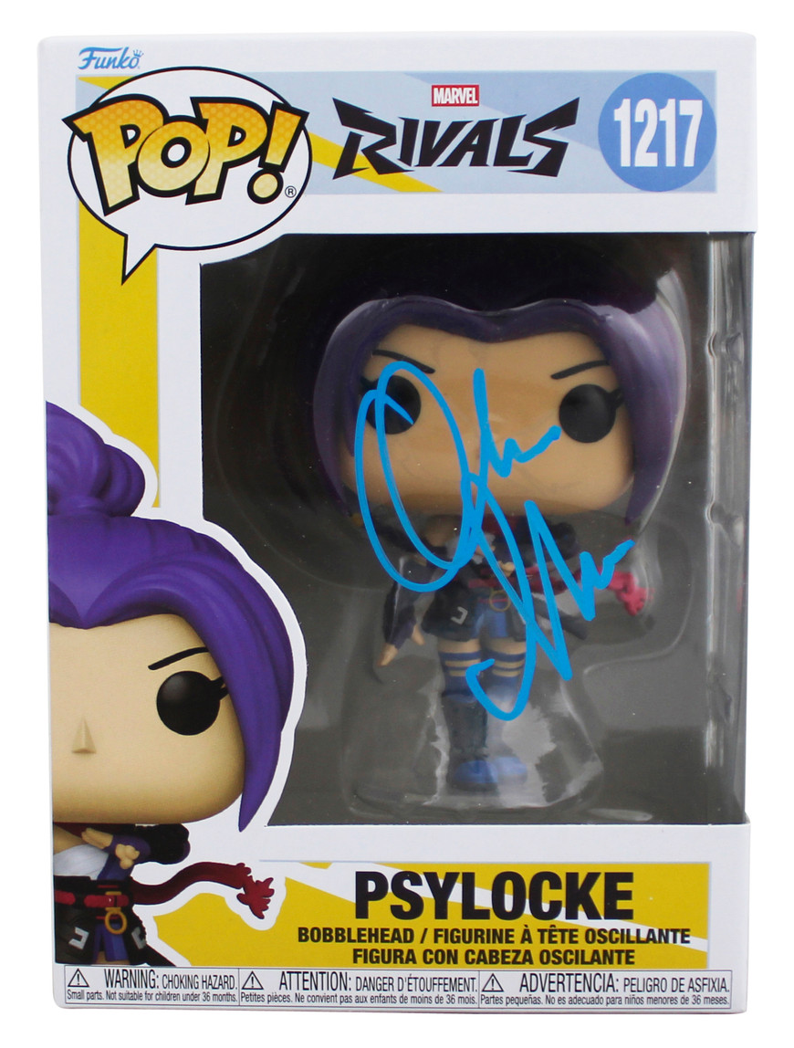 Olivia Munn X-Men Authentic Signed Psylocke #1217 Funko Pop Vinyl
