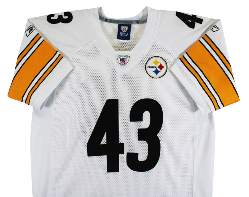 Steelers Troy Polamalu Signed White Reebok On-Field Jersey JSA