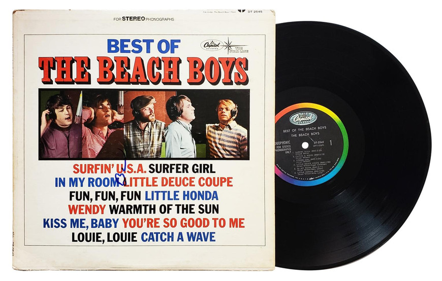 Beach Boys Brian Wilson Signed Autographed Album Record LP -