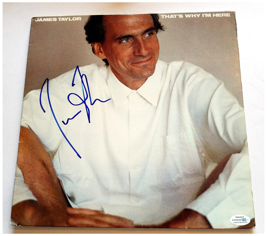 James Taylor Signed Autographed Record Album LP ACOA -